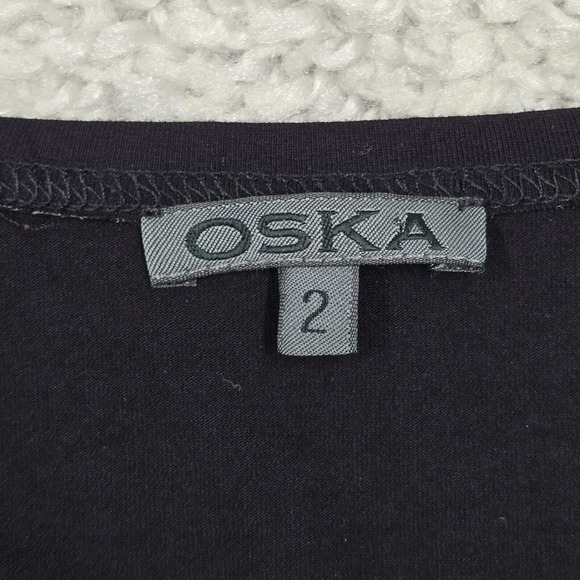 Oska Womens‎ Top 2 UK12 Black Pullover Long Sleeve Minimalist Soft Modern Fit - Picture 4 of 11